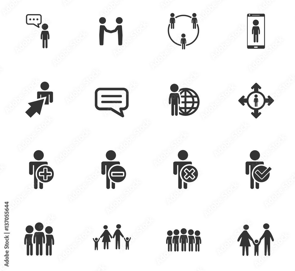 community icon set community icon set