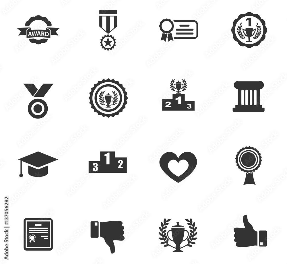 Fototapeta premium award icon set