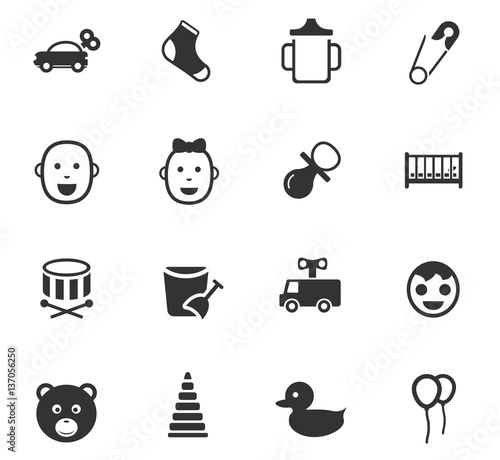 baby icon set