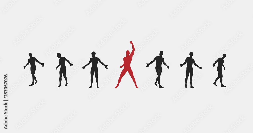 Leadership concept. Successful team leader. Leadership concept. Leadership concept. Successful team leader. Leadership concept.
