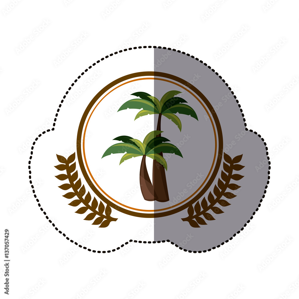 Fototapeta premium symbol island icon image design, vector illustration