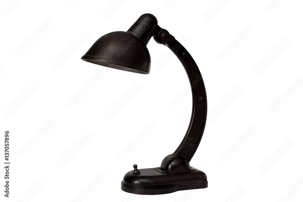 Old table lamp isolated Old table lamp isolated
