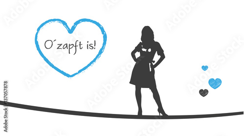 Oktoberfest | Frau im Dirndl | O´zapft is!
