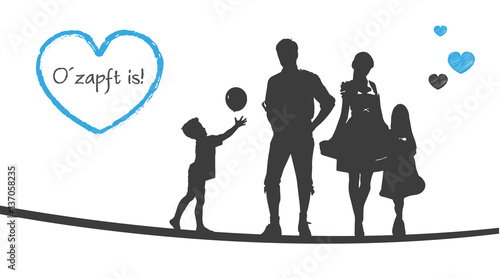 Oktoberfest | Junge Familie in Tracht | O´zapft is!