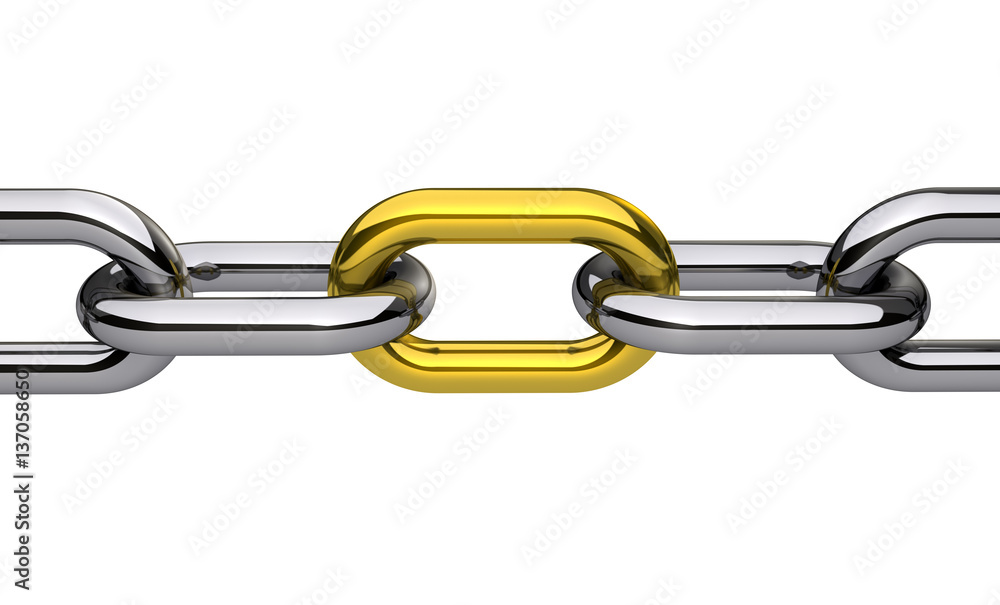 Fototapeta premium Chain Gold Link