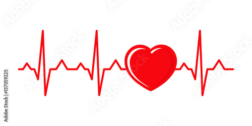 Vector illustration cardiogram