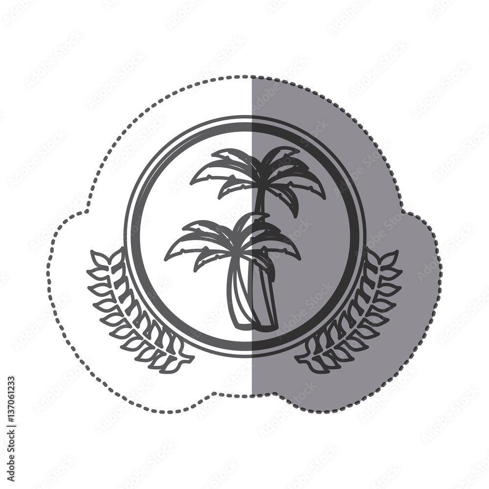 symbol island icon image design, vector illustration