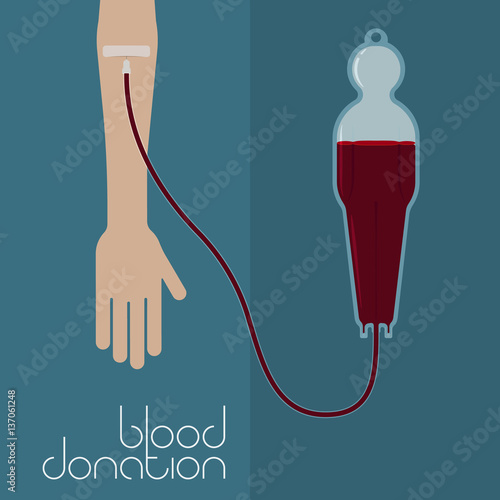 Blood donation concept