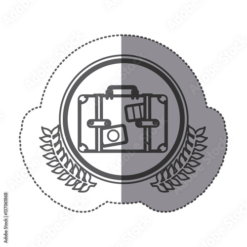symbol suitcase icon image, vector illustration design