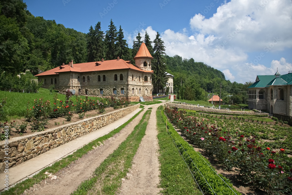 Territory of the Orthodox monastery. Territory of the Orthodox monastery.