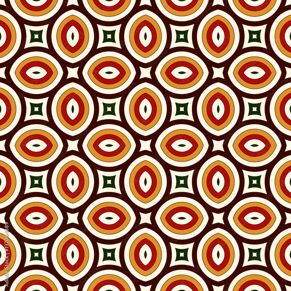 Seamless pattern with ethnic and tribal motif. Abstract background with bright geometric ornament. Seamless pattern with ethnic and tribal motif. Abstract background with bright geometric ornament.