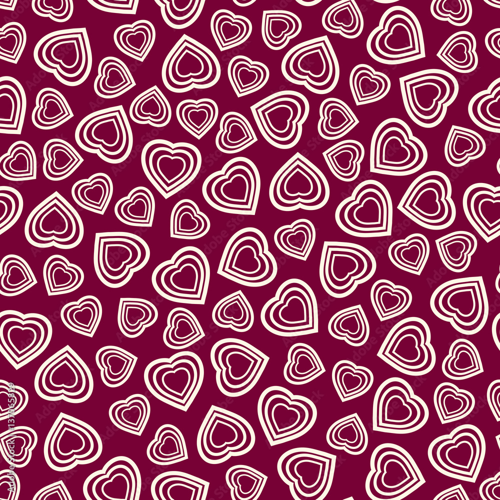 Seamless pattern with stylized heart symbol. Romantic wallpaper. Happy Valentine's day, wedding, love concept Seamless pattern with stylized heart symbol. Romantic wallpaper. Happy Valentine's day, wedding, love concept