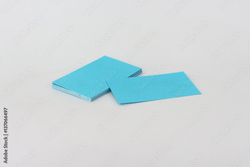 Business cards blue on a white background. Business cards blue on a white background.