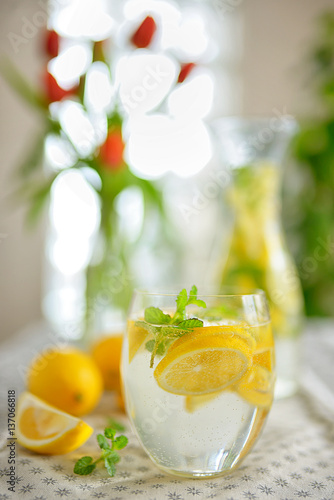 Fresh limes and lemonade