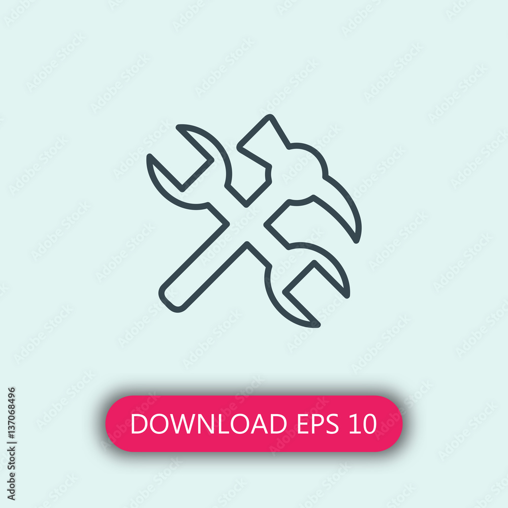 Tools icon vector Tools icon vector