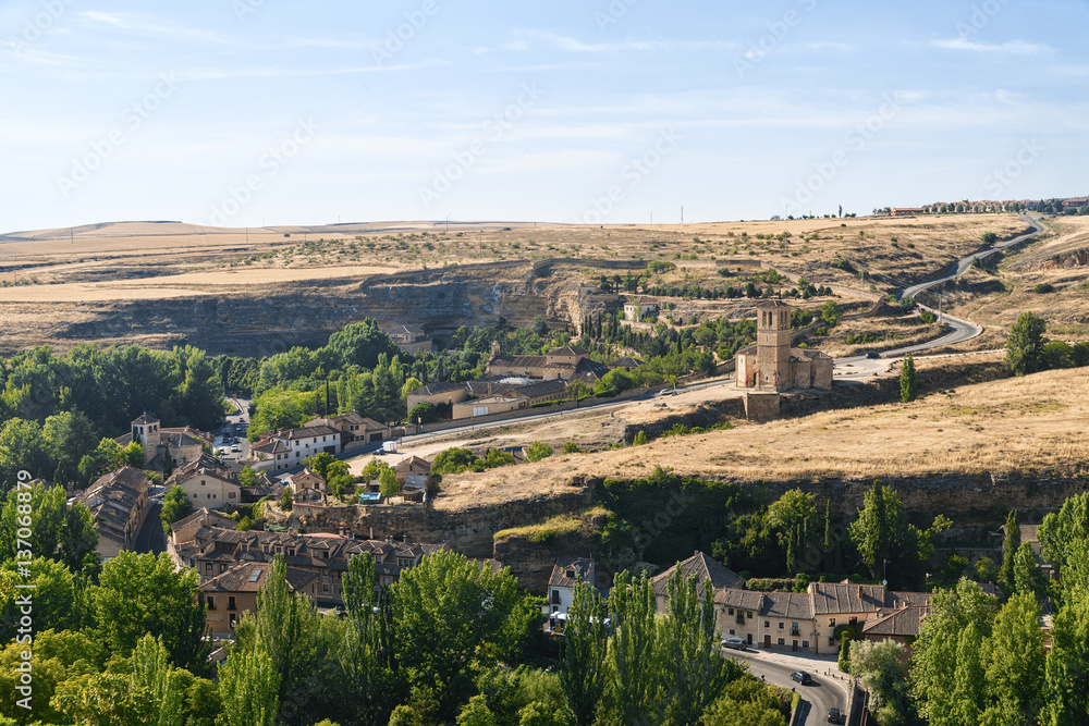 Segovia (Spain): landscape from Alcazar