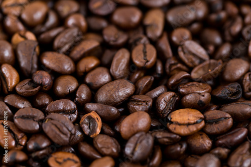 Roasted Coffee bean texture