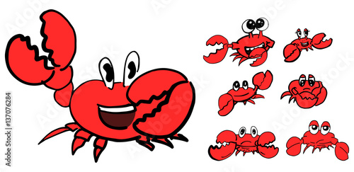Krab collectie van diverse vector illustraties