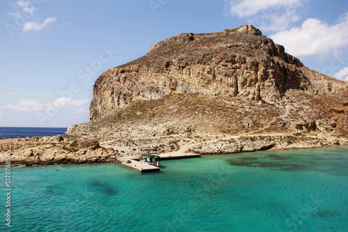 The island Gramvousa. Crete. Greece. photo
