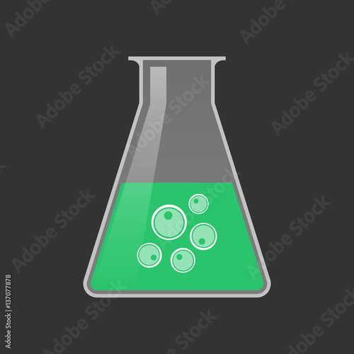 Isolated test tube with oocytes