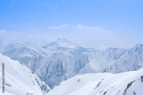 Schneelandschaft Berge © luili