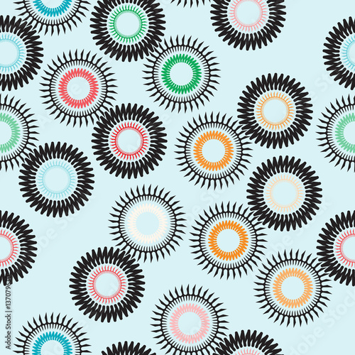 Wallpaper Mural Seamless background with gears and springs Torontodigital.ca