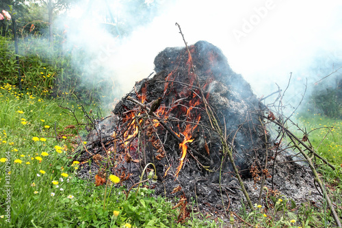 Feu de jardin photo