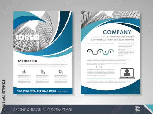 Corporate identity template brochure