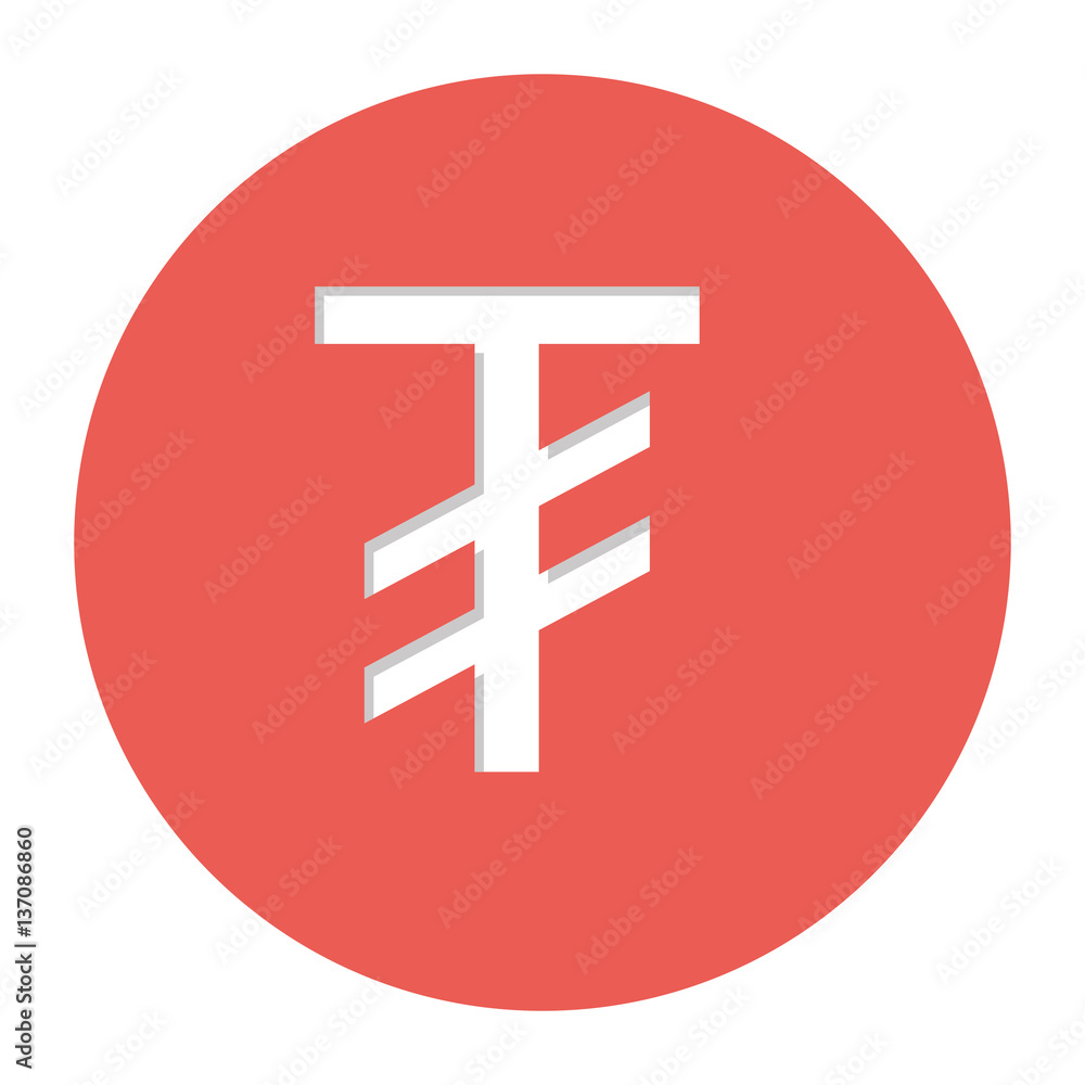 tugriks currency symbol icon image, vector illustration tugriks currency symbol icon image, vector illustration