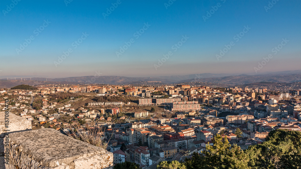 panorama of Campobasso in Molise
