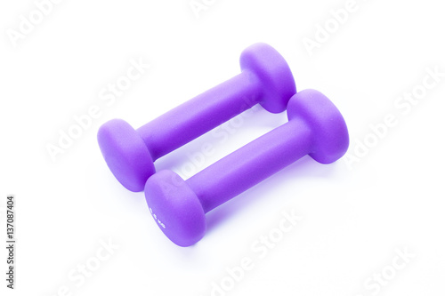 Dumbbells isolated on white