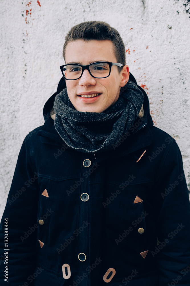 Teenager boy portrait, outdoors Teenager boy portrait, outdoors