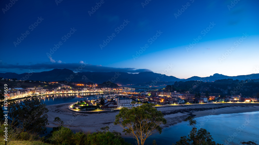 Panoramic view of the city of Ribadesella