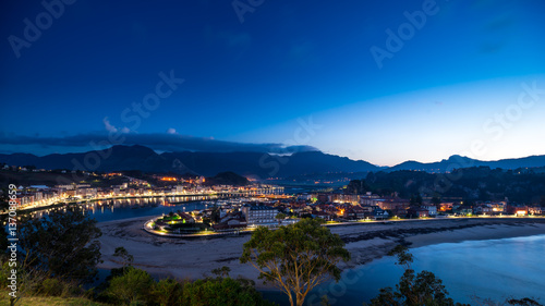 Panoramic view of the city of Ribadesella