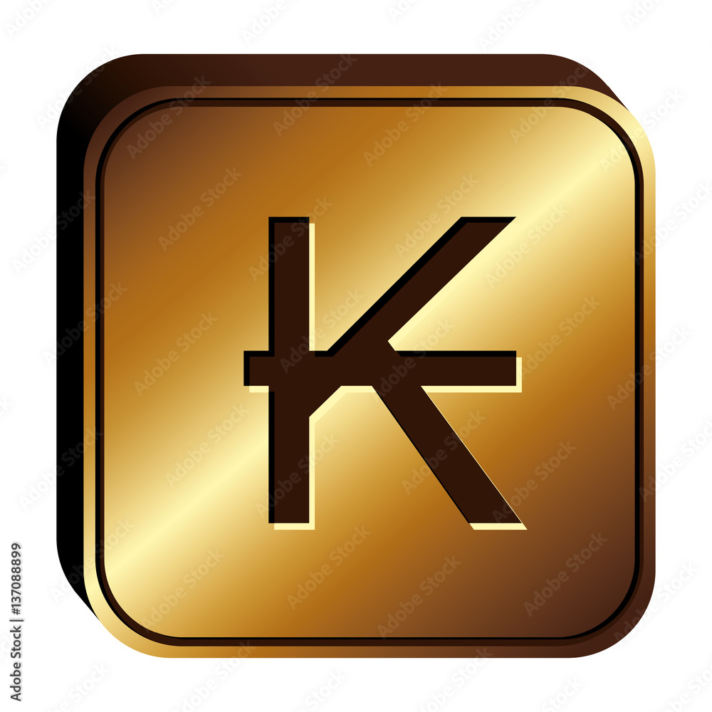 Fototapeta premium kips currency symbol icon image, vector illustration