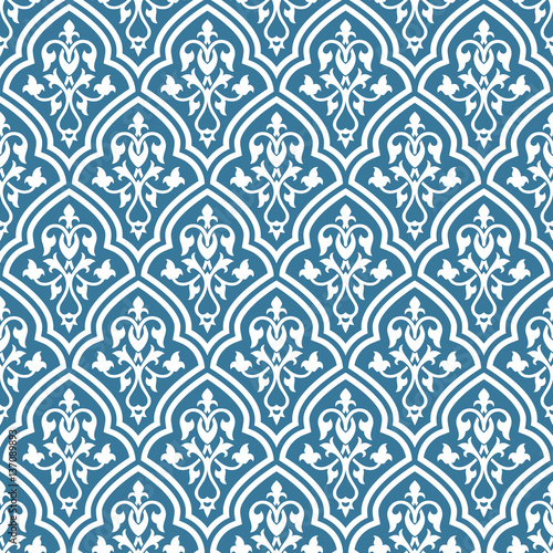 Seamless pattern inspired by victorian ornaments