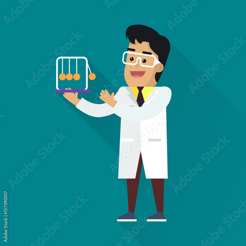 Scientists Man at Work