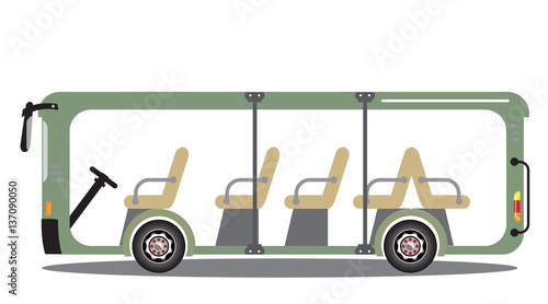 Open side Shuttle Mini bus