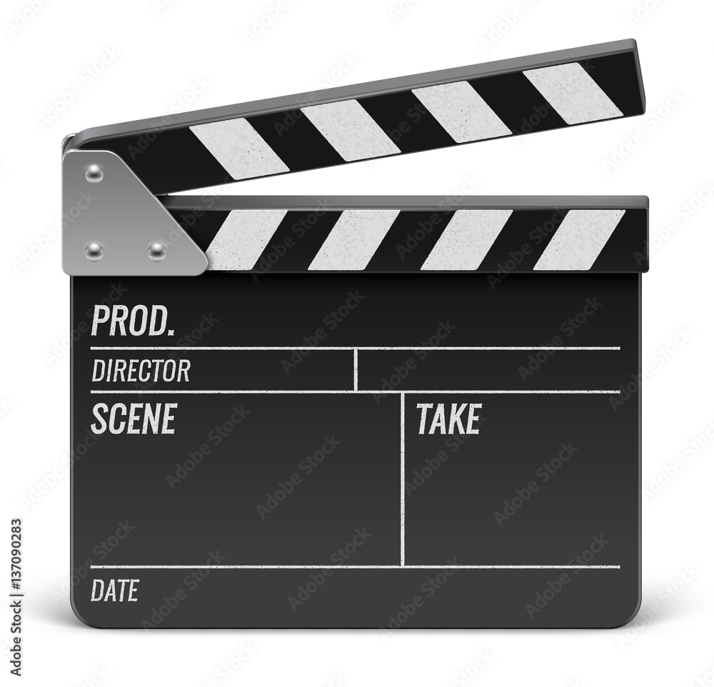 Obraz premium Clap de cinema vectoriel 1