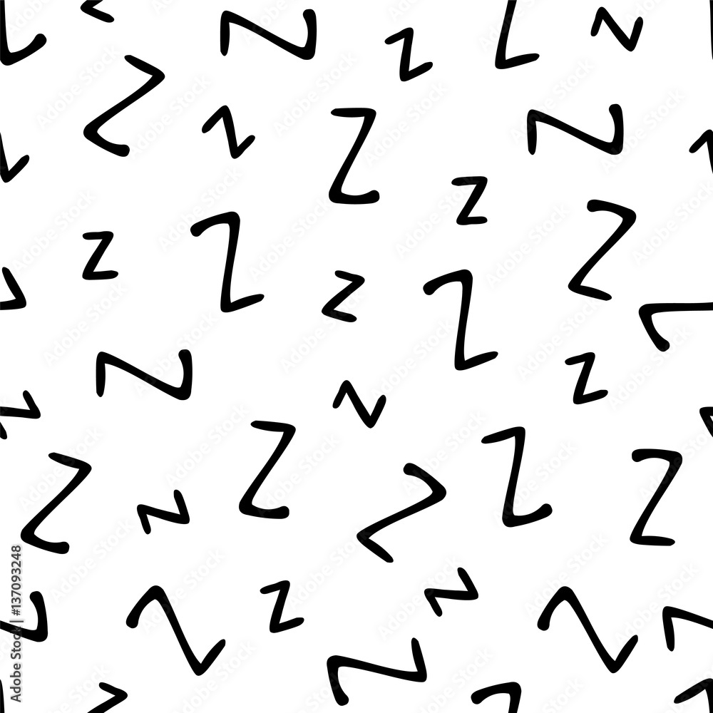 Seamless pattern - letters Z Seamless pattern - letters Z