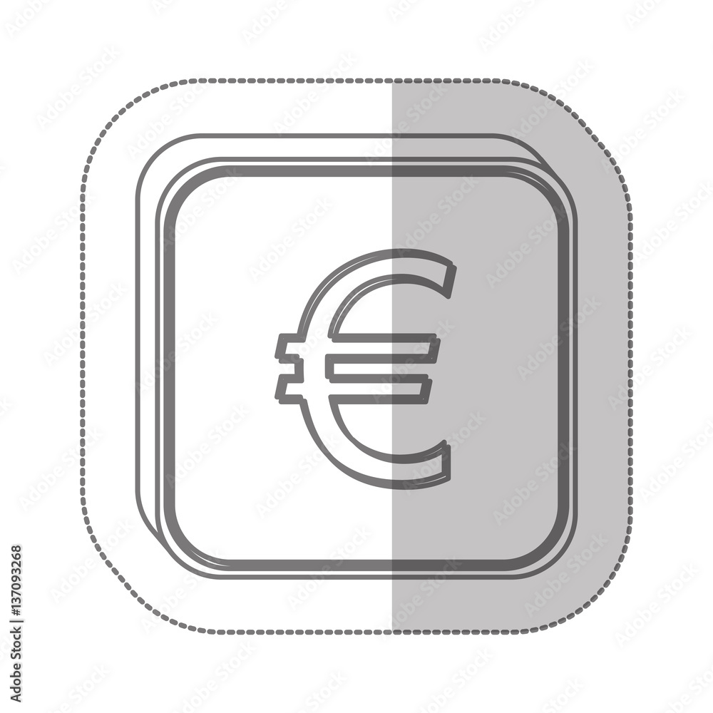 Euro currency symbol icon image, vector illustration Euro currency symbol icon image, vector illustration
