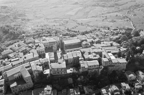 A typical medieval village in Tuscany between Arezzo and Siena - Italy