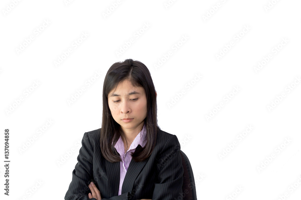Portrait of young beautiful asian business woman in black suit Portrait of young beautiful asian business woman in black suit