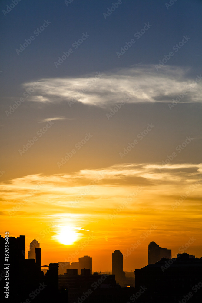 New-York Skyline Sunset
