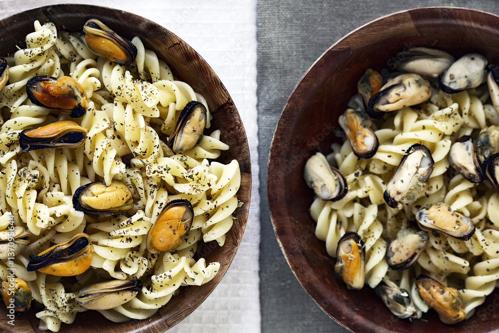 Pasta with oysters Pasta with oysters