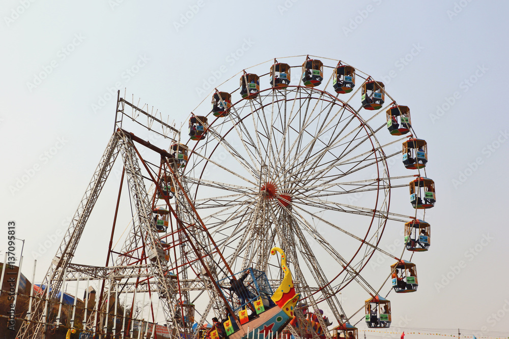 A Big swings/Giant wheels in Surajkund Crafts Fair A Big swings/Giant wheels in Surajkund Crafts Fair