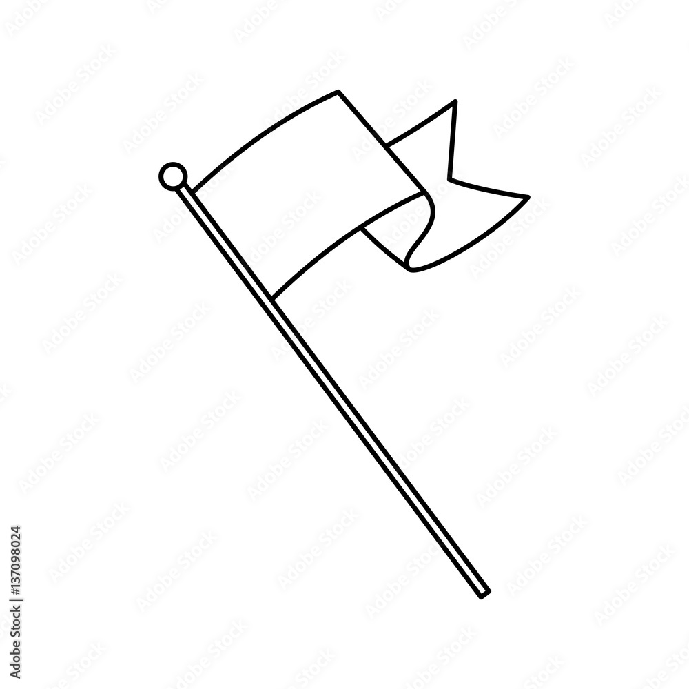 Flag or pennant icon vector illustration graphic design Flag or pennant icon vector illustration graphic design