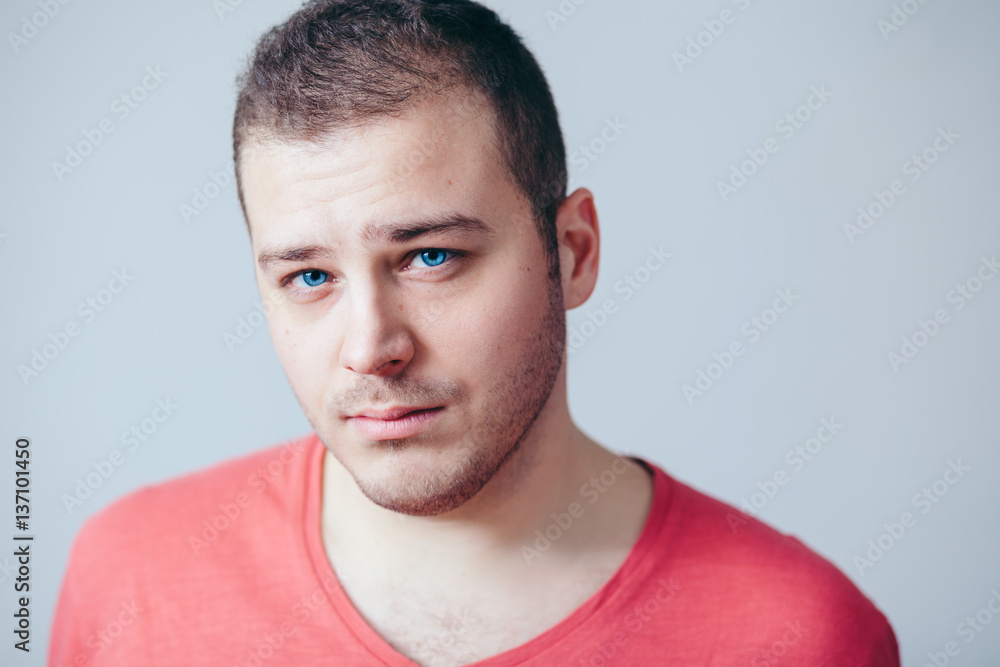 Obraz premium Sad Young Man