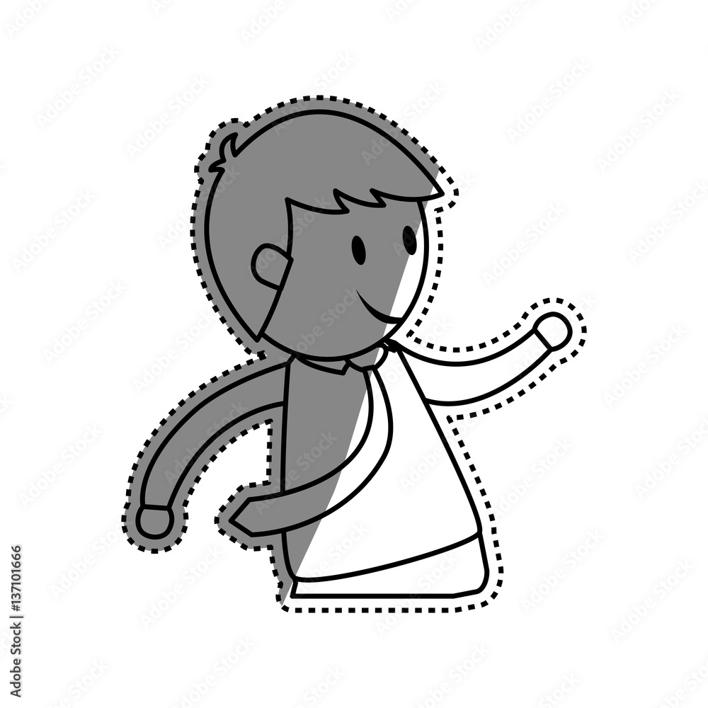 Fototapeta premium Businessman entrepreneur cartoon icon vector illustration graphic design