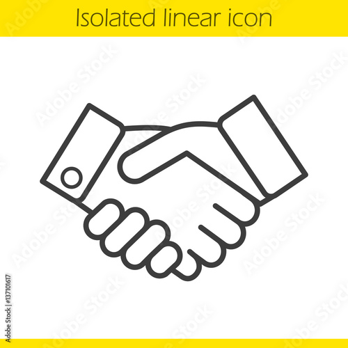 Handshake linear icon